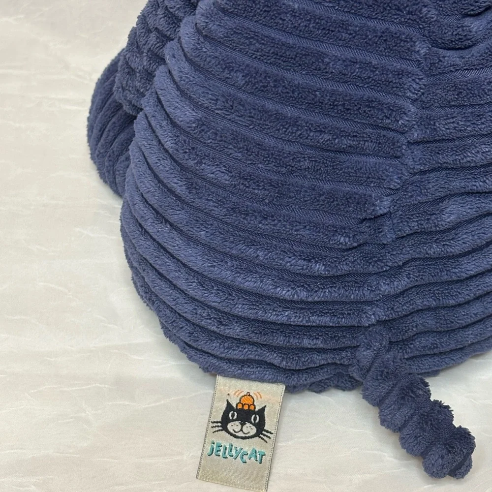 Jellycat Corduroy Navy Elephant Plush with Jellycat journal - Picture 4 of 6